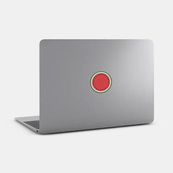 melon tabtag reusable macbook sticker tabtag on a laptop