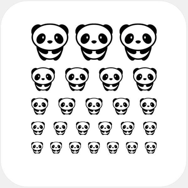 panda reusable privacy sticker set CamTag