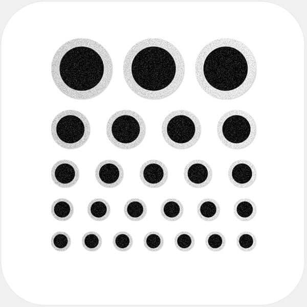webcam privacy sticker sheet with 25 reusable multi-size covers for phones laptops tablets and desktops – silver Ring CamTag