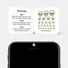 luminescent day "skull" reusable privacy sticker CamTag on phone