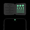 luminescent night "skull" reusable privacy sticker CamTag on phon