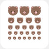 animals "teddy bear" reusable privacy sticker set CamTag
