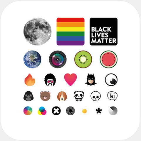 Reusable Privacy Sticker Sets