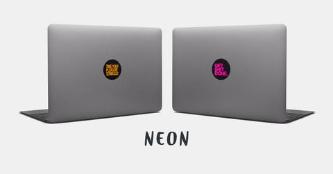 Neon Reusable Macbook Stickers