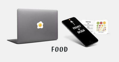 Food Reusable MacBook & Privacy Stickers