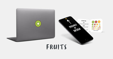 Fruits Reusable MacBook & Privacy Stickers