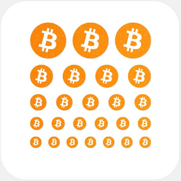 webcam privacy sticker sheet with 25 reusable multi-size covers for phones laptops tablets and desktop computers – neon orange Bitcoin CamTag