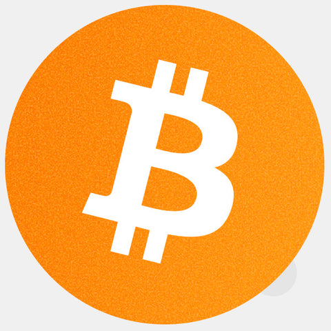 neon orange "bitcoin" tabtag reusable macbook sticker tabtag