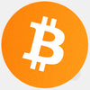 neon orange "bitcoin" tabtag reusable macbook sticker tabtag