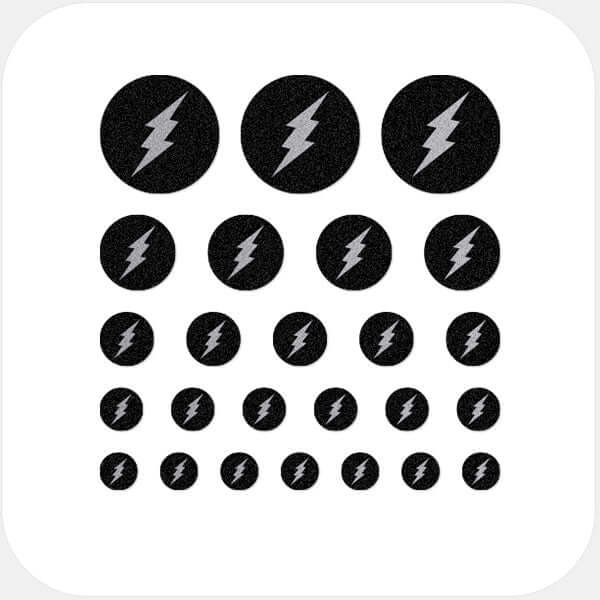 reusable camera blocker sticker set with 25 pieces in multiple sizes for phones laptops tablets and desktop computers – spacegray Flash CamTag