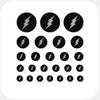 spacegray "Flash" reusable privacy sticker set CamTag