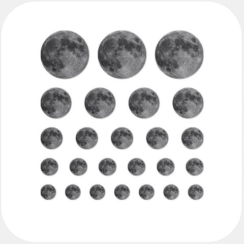 spacegray "full moon" reusable privacy sticker set CamTag