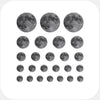 spacegray "full moon" reusable privacy sticker set CamTag