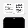 spacegray "full moon" reusable privacy sticker CamTag on phone