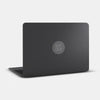 spaceblack "KeepCalm" reusable macbook sticker tabtag on a laptop