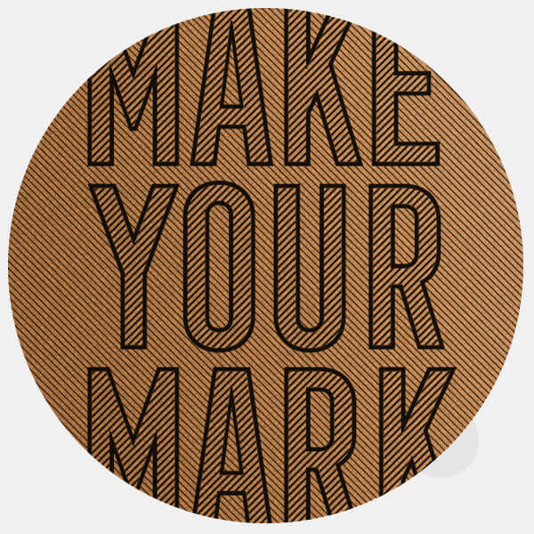 copper Make Your Mark reusable macbook sticker tabtag