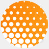 neon orange "dot pattern 1" reusable macbook sticker tabtag