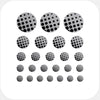 spacegray "dot pattern 1" reusable privacy sticker set CamTag