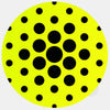 neon yellow "dot pattern 2" reusable macbook sticker tabtag