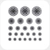 spacegray "dot pattern 2" reusable privacy sticker set CamTag