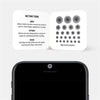 spacegray "dot pattern 2" reusable privacy sticker CamTag on phone