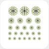 luminescent day "PatternDots3" reusable privacy sticker set CamTag