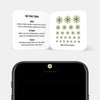 camera blocker for smartphone front lens — luminescent day Dot Pattern 3 CamTag 