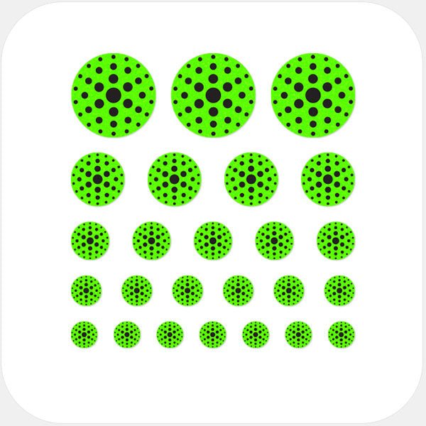 webcam privacy cover set with multiple sizes for phones laptops tablets and desktop computers – neon green Dot Pattern 3 CamTag