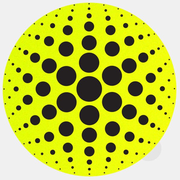 neon yellow dot pattern 3 reusable macbook sticker tabtag
