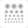 white "dot pattern 3" reusable privacy sticker set CamTag