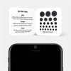 spaceblack "dot pattern 3" reusable privacy sticker CamTag on phone