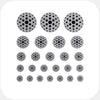 spacegray "dot pattern 3" reusable privacy sticker set CamTag