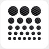 spaceblack "PatternLines1" reusable privacy sticker set CamTag