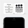 spaceblack "PatternLines1" reusable privacy sticker CamTag on phone