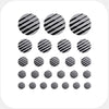 spacegray "PatternLines1" reusable privacy sticker set CamTag