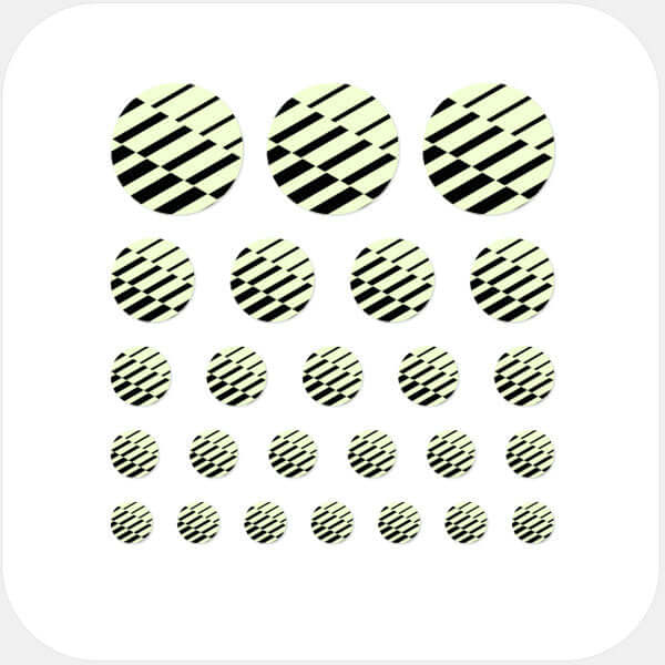 reusable camera blocker sticker set with 25 pieces in multiple sizes for phones laptops tablets and desktops – luminescent day Line Pattern 2 CamTag