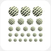 luminescent day "PatternLines2" reusable privacy sticker set CamTag