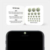 luminescent day "PatternLines2" reusable privacy sticker CamTag on phone