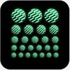 luminescent night "PatternLines2" reusable privacy sticker set CamTag
