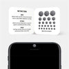 spacegray "PatternLines2" reusable privacy sticker CamTag on phone