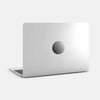 white "line pattern 4" reusable macbook sticker tabtag on a laptop