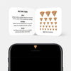 camera privacy sticker applied to smartphone Front-facing camera for privacy – Pizza Slice CamTag