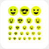 neon yellow "Emoji Set" reusable privacy sticker set CamTag