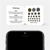 golden silver spacegray copper "hexagon set 1" reusable privacy sticker CamTag sets on phone