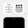 golden silver spacegray copper "hexagon set 2" reusable privacy sticker CamTag sets on phone