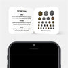 golden silver spacegray copper "hexagon set 4" reusable privacy sticker CamTag sets on phone