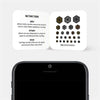 golden silver spacegray copper "hexagon set 5" reusable privacy sticker CamTag sets on phone