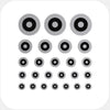 spacegray "target" reusable privacy sticker set CamTag