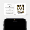 golden "YinYang" reusable privacy sticker CamTag on phone