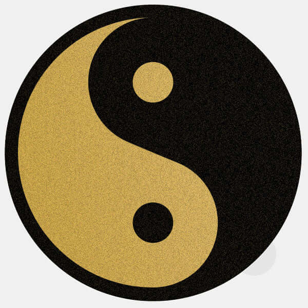 golden yin & yang reusable macbook sticker tabtag
